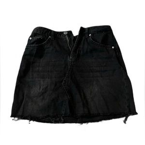 Black Jean skirt
